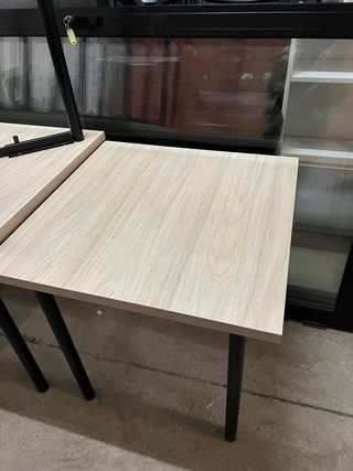 Mesas auxiliares madera y metal