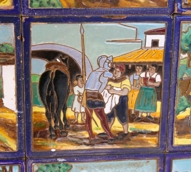 Azulejos decorativos Quijote