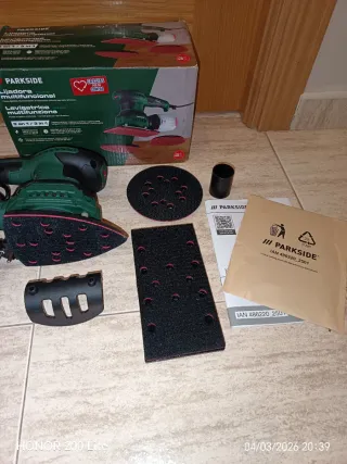 Lijadora Multifuncional Parkside 3 en 1