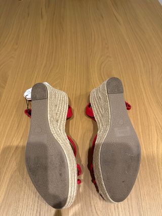 Alpargatas Cuña Sfera Rojas