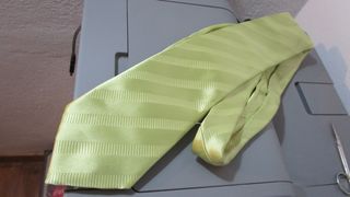 Corbata verde a cuadros