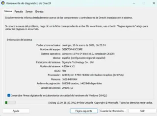 Ordenador sobremesa AMD Ryzen 5 PRO