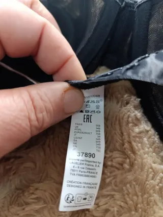 Sujetador Variance 90B Negro