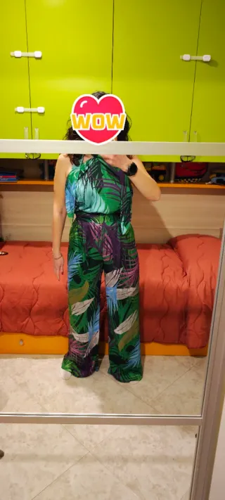 Tuta Zara floreale multicolor taglia M