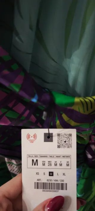 Tuta Zara floreale multicolor taglia M