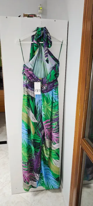 Tuta Zara floreale multicolor taglia M