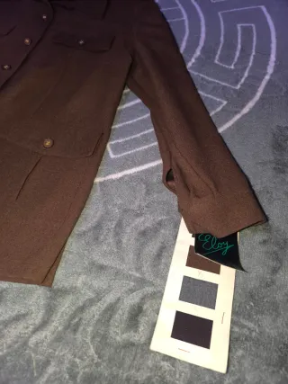 Camisa de vestir marrón mujer