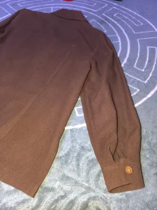 Camisa de vestir marrón mujer