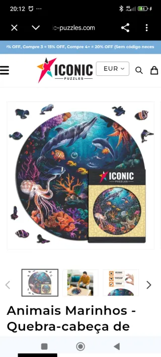 Puzzle de Madeira Sea Animals