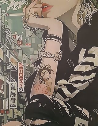 Póster Chica Japonesa Anime.