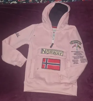 Sudadera Geographical Norway Talla 8 AZUL
