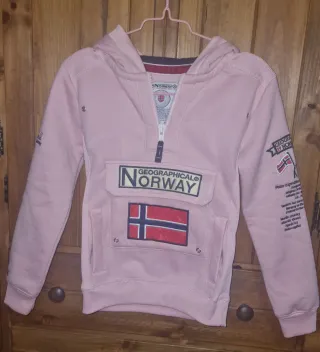 Sudadera Geographical Norway Talla 8 AZUL