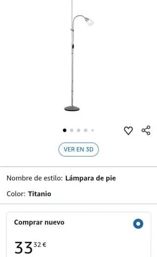 Lámpara de pie moderna Reality