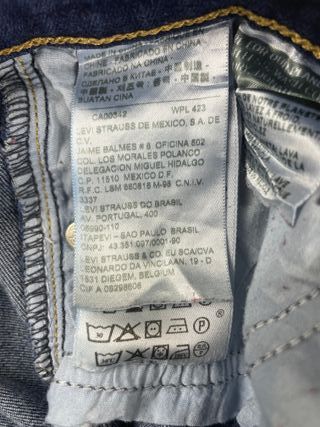 Levi's 524 Jeans Bootcut Azul Oscuro Vintage