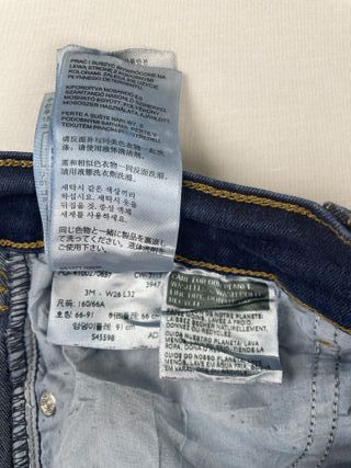 Levi's 524 Jeans Bootcut Azul Oscuro Vintage