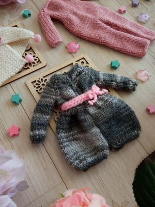 Set especial 2 conjuntos: "Pack monos rosa y gris"