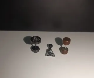 Confezione da 3 Orecchini da Uomo