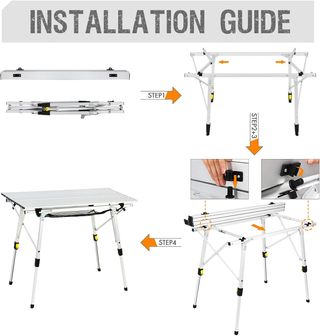 Mesa Plegable Camping 90x53 cm
