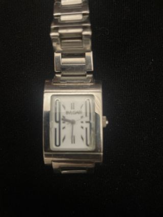 Reloj Bvlgari Plata y Blanco