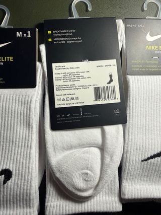 5x paia calzini Nike Elite Crew 38-42