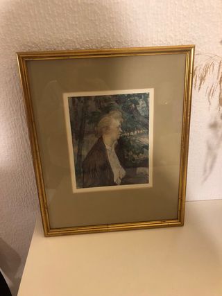 Reproducción Mujer en el jardín 1891