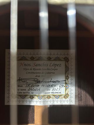 1F Xtra Hermanos Sanchis Palo Santo guitarra