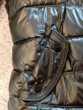 Piumino corto Sud Express nero con cappuccio