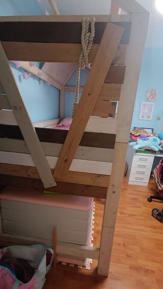 Cama Cabaña Infantil Madera Maciza