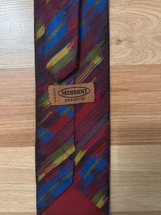 Corbata Vintage Missoni Cravatte Multicolor