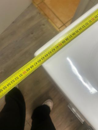 Mueble Lavabo Roca Blanco flotante.