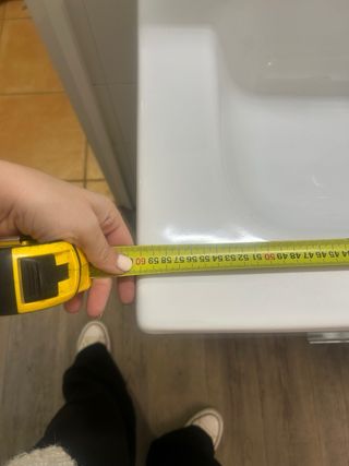 Mueble Lavabo Roca Blanco flotante.