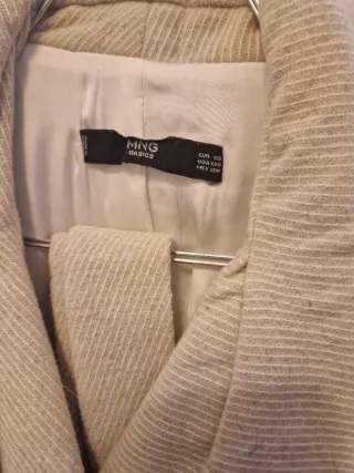 Cappotto lungo Mango beige XS