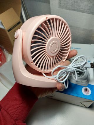 Mini ventilador USB de mesa potente 5 velocidades