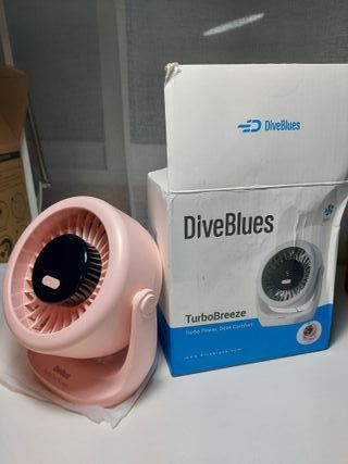 Mini ventilador USB de mesa potente 5 velocidades