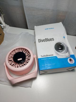 Mini ventilador USB de mesa potente 5 velocidades