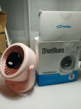 Mini ventilador USB de mesa potente 5 velocidades