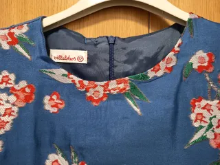 Vestido niña floral azul talla 12