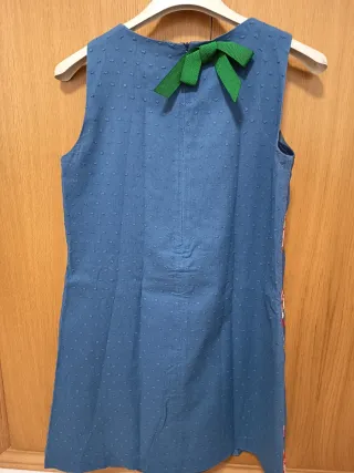 Vestido niña floral azul talla 12