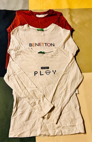 Pack 18 Camisetas variadas Manga Larga T. 5-6 Años