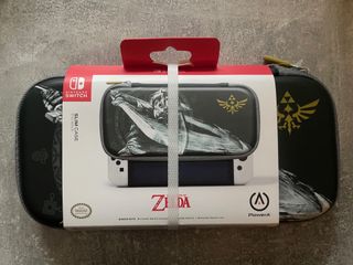 Funda Nintendo Switch gris Link Legend of Zelda.