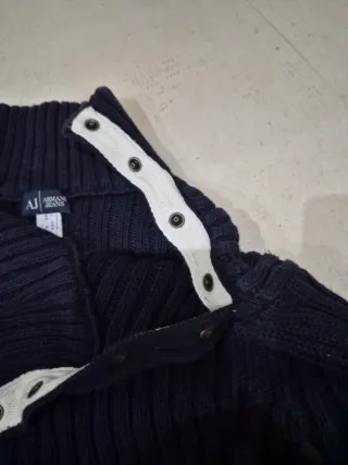 Jersey Armani T40 Algodón azuñ Marino