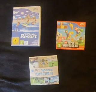 Consola Wii Roja + 3 Juegos