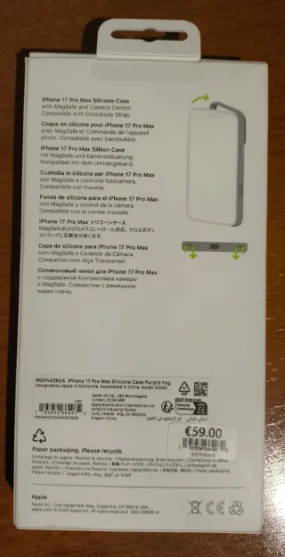 Funda iPhone 17 Pro Max Silicona MagSafe