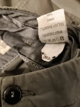 Pantalón Chino Avirex Verde Oliva Hombre.96 cm cin