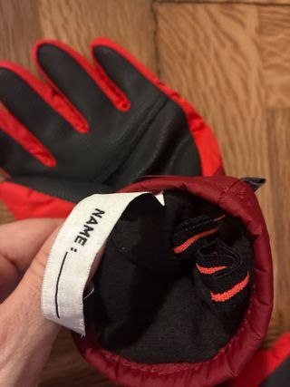 Guantes de esquí Wedze rojos