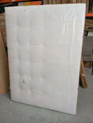 Cabecero Dinamarca Acolchado Piel Sintética Blanco