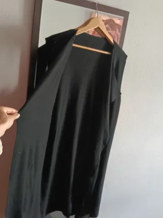 Cárdigan largo con bolsillos