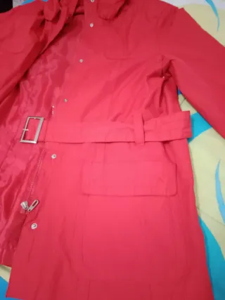 Chaqueta parka roja mujer XL
