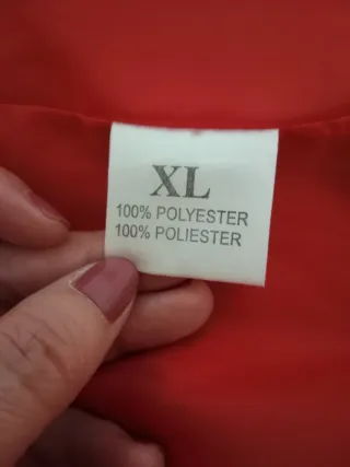 Chaqueta parka roja mujer XL