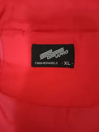 Chaqueta parka roja mujer XL